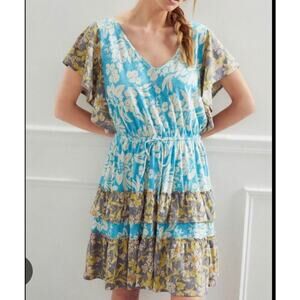 Anthropologie Daily Practice Floral Oversized Dress S